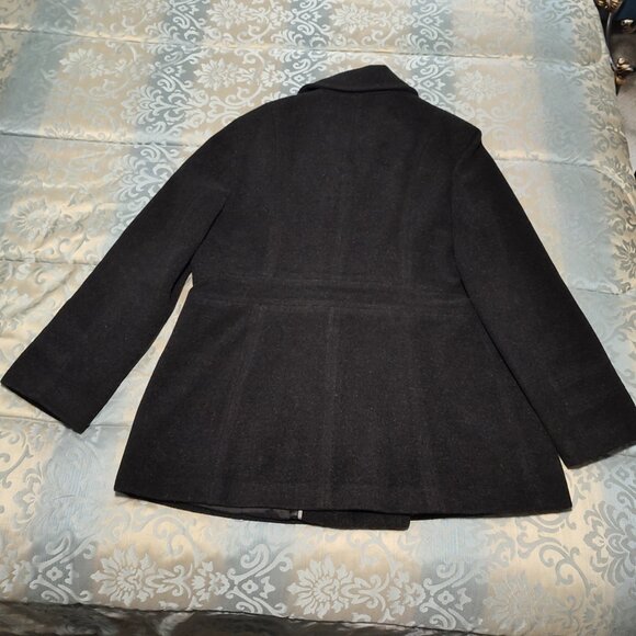 Calvin Klein charcoal double breastedX pea coat, Excellent used cond., size XLut - Picture 2 of 4